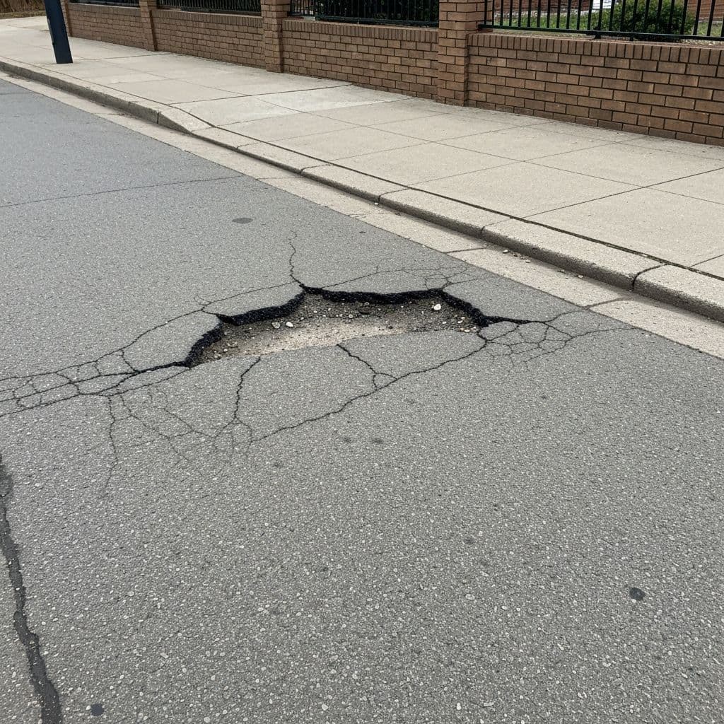 Bache antes de la reparación